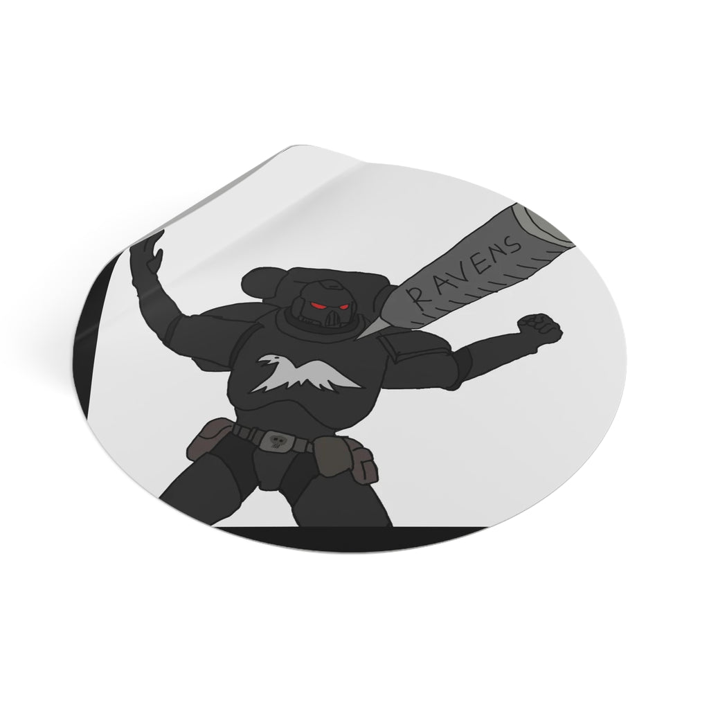 RAVEN'S — Round Vinyl Decal