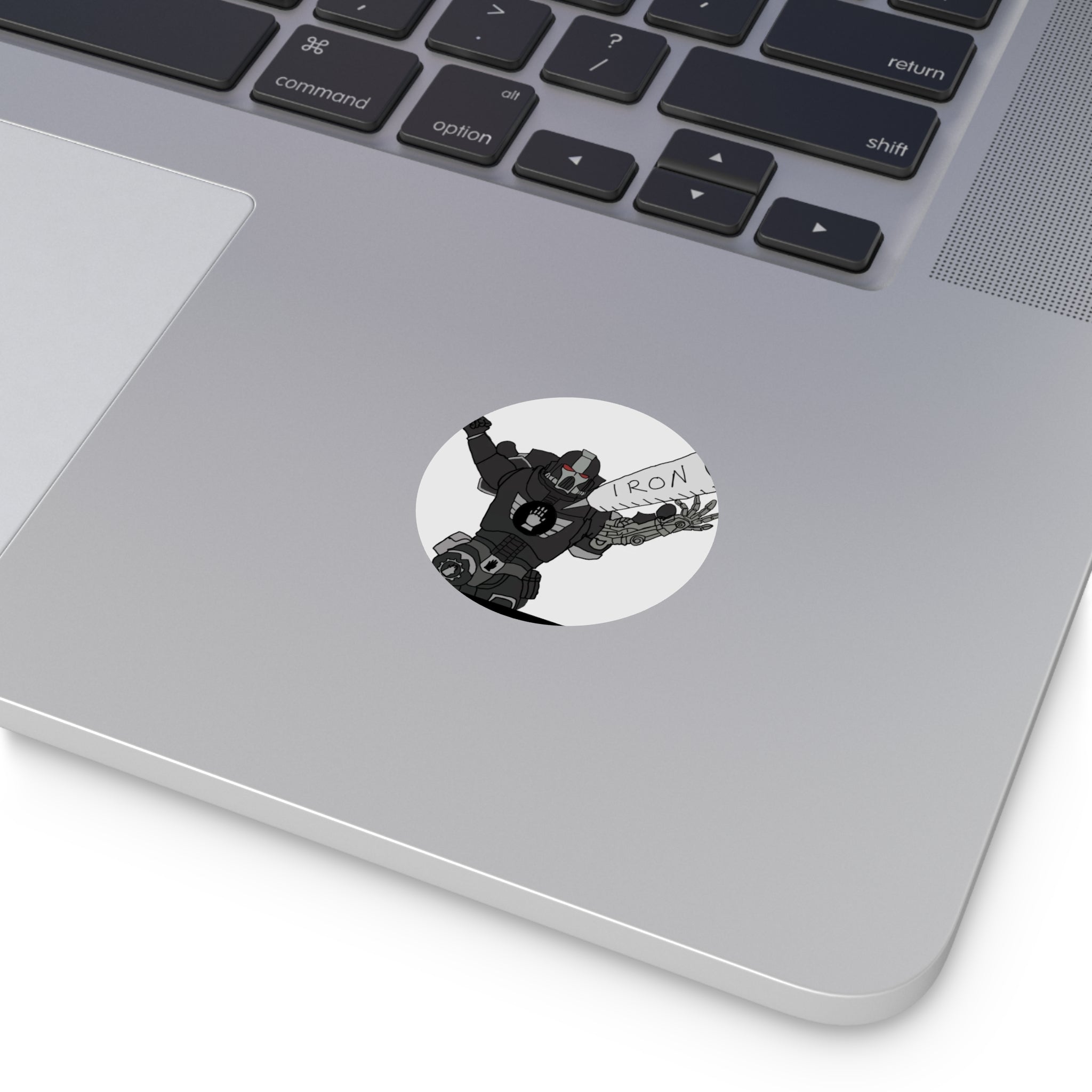 IRON - Round Vinyl Sticker