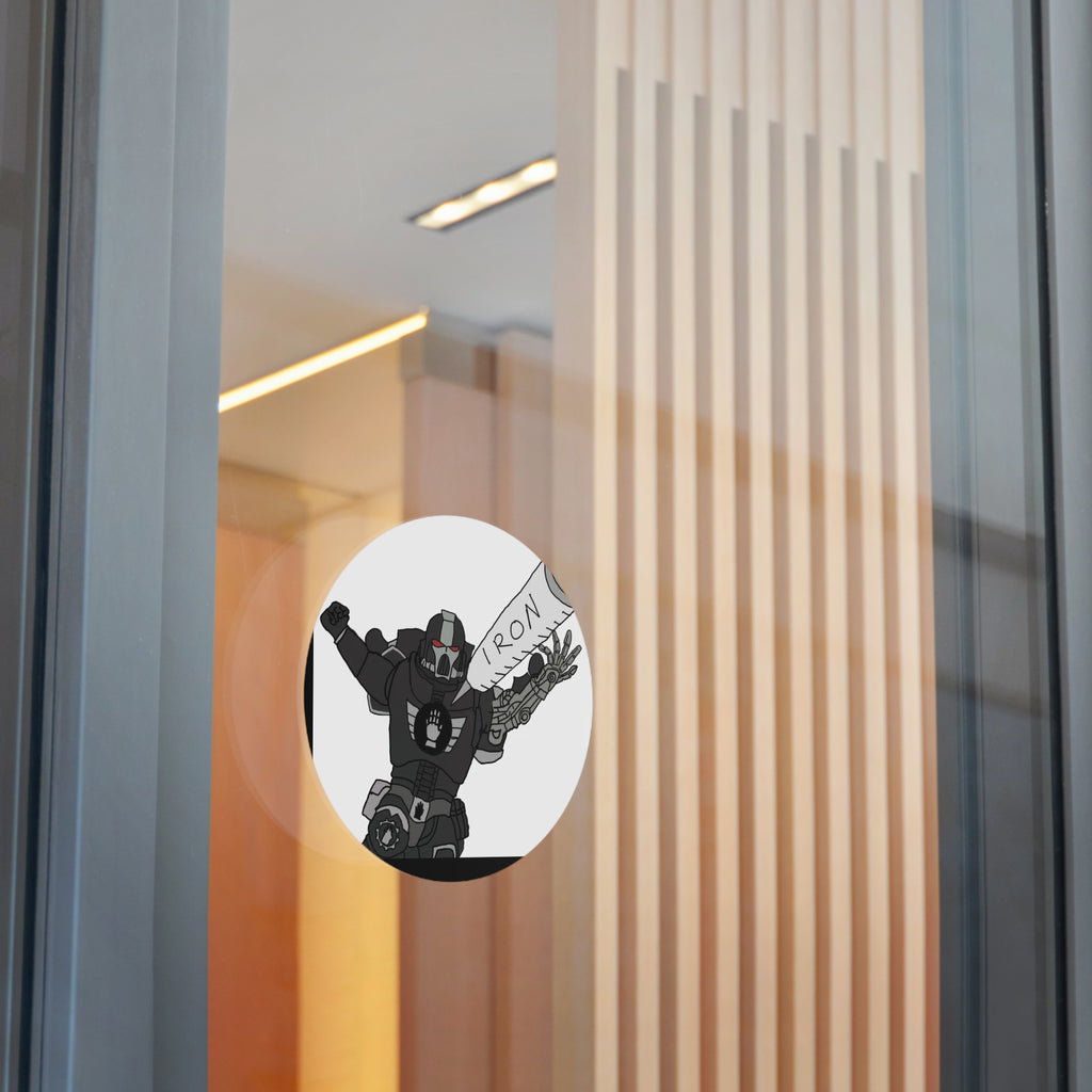 IRON - Round Vinyl Sticker