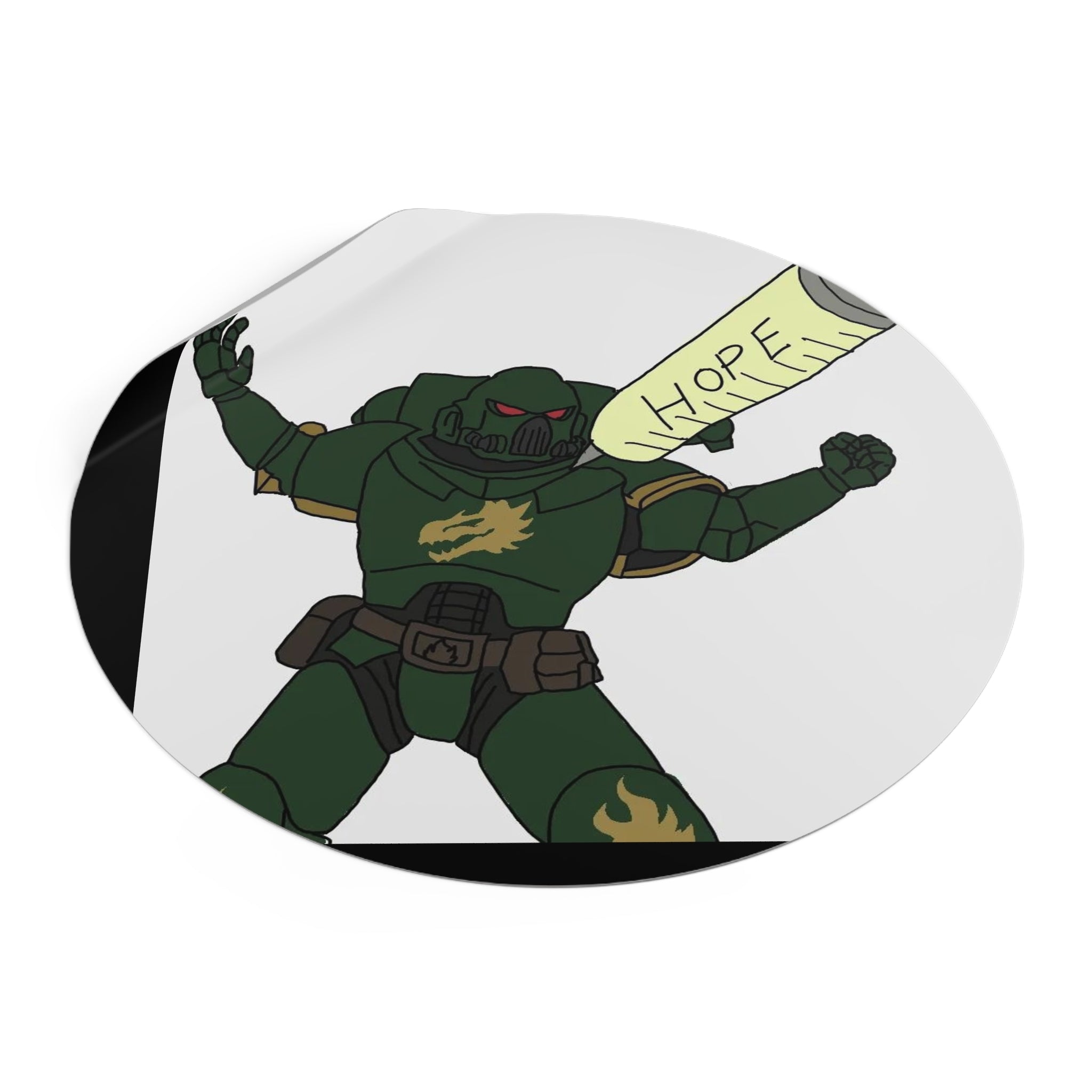 'Hope' Round Vinyl Sticker