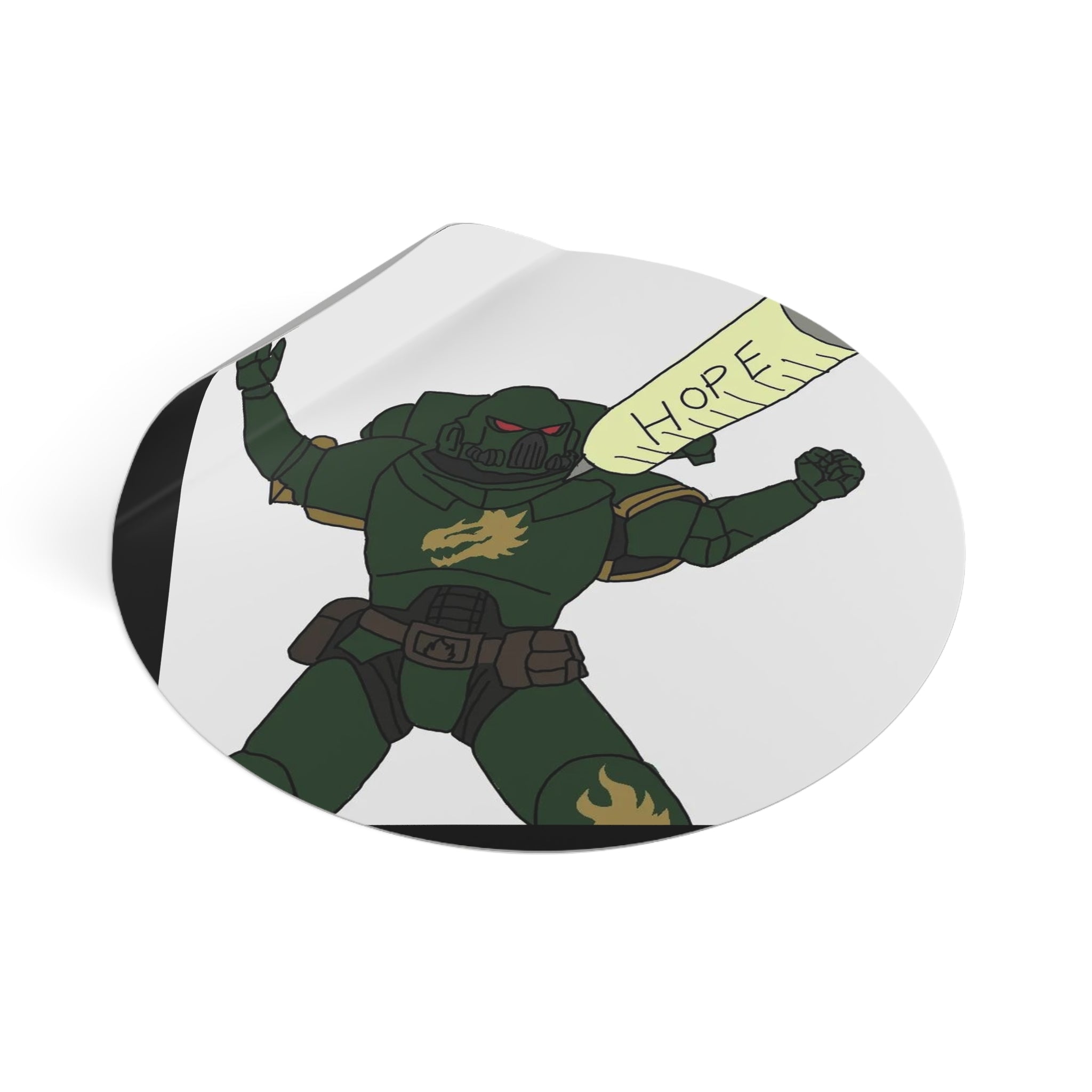 'Hope' Round Vinyl Sticker