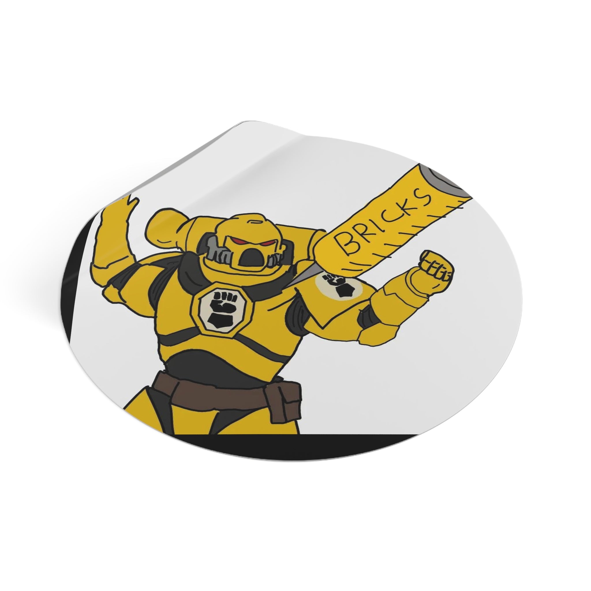 BRICKS MARINE — Vinyl Round Sticker