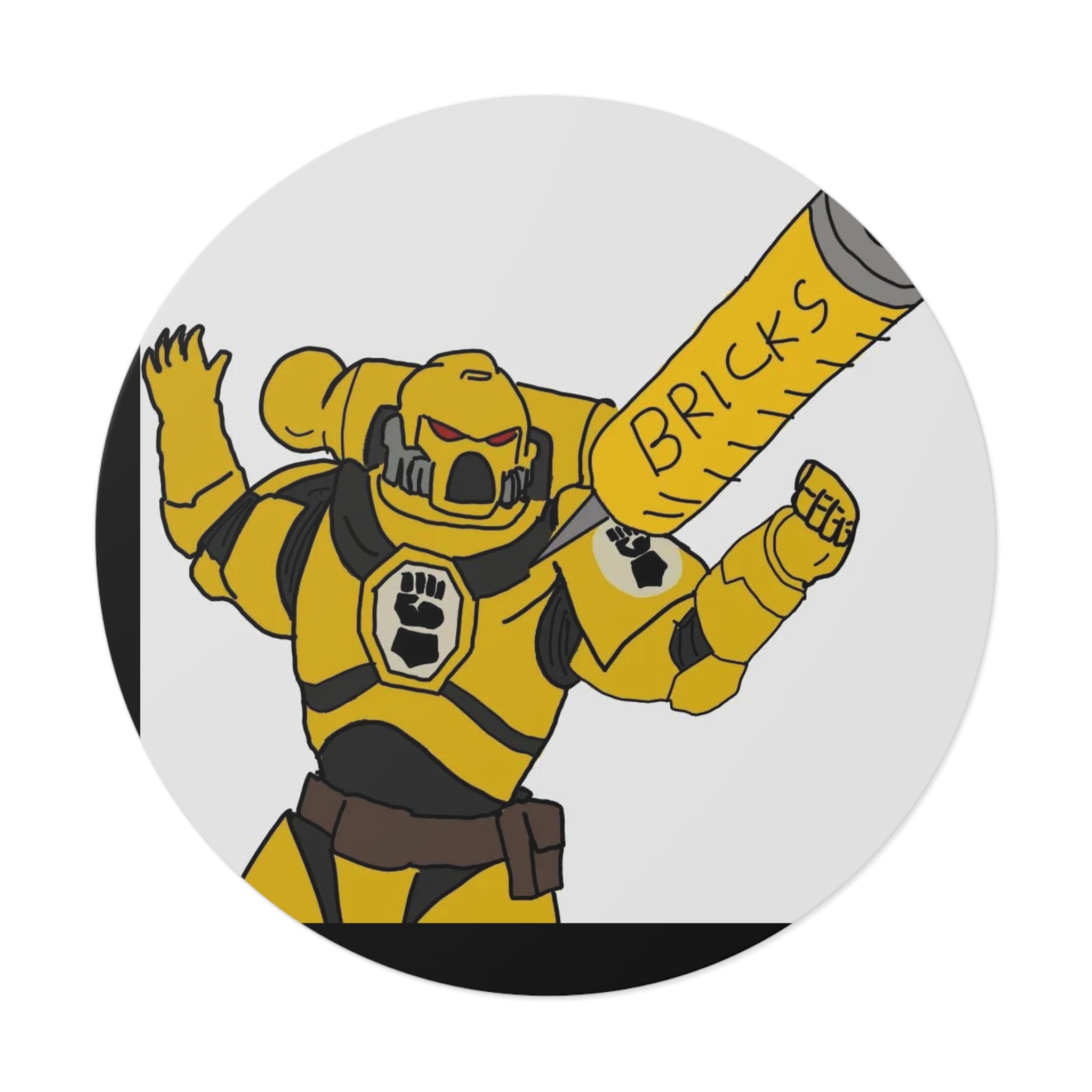 BRICKS MARINE — Vinyl Round Sticker
