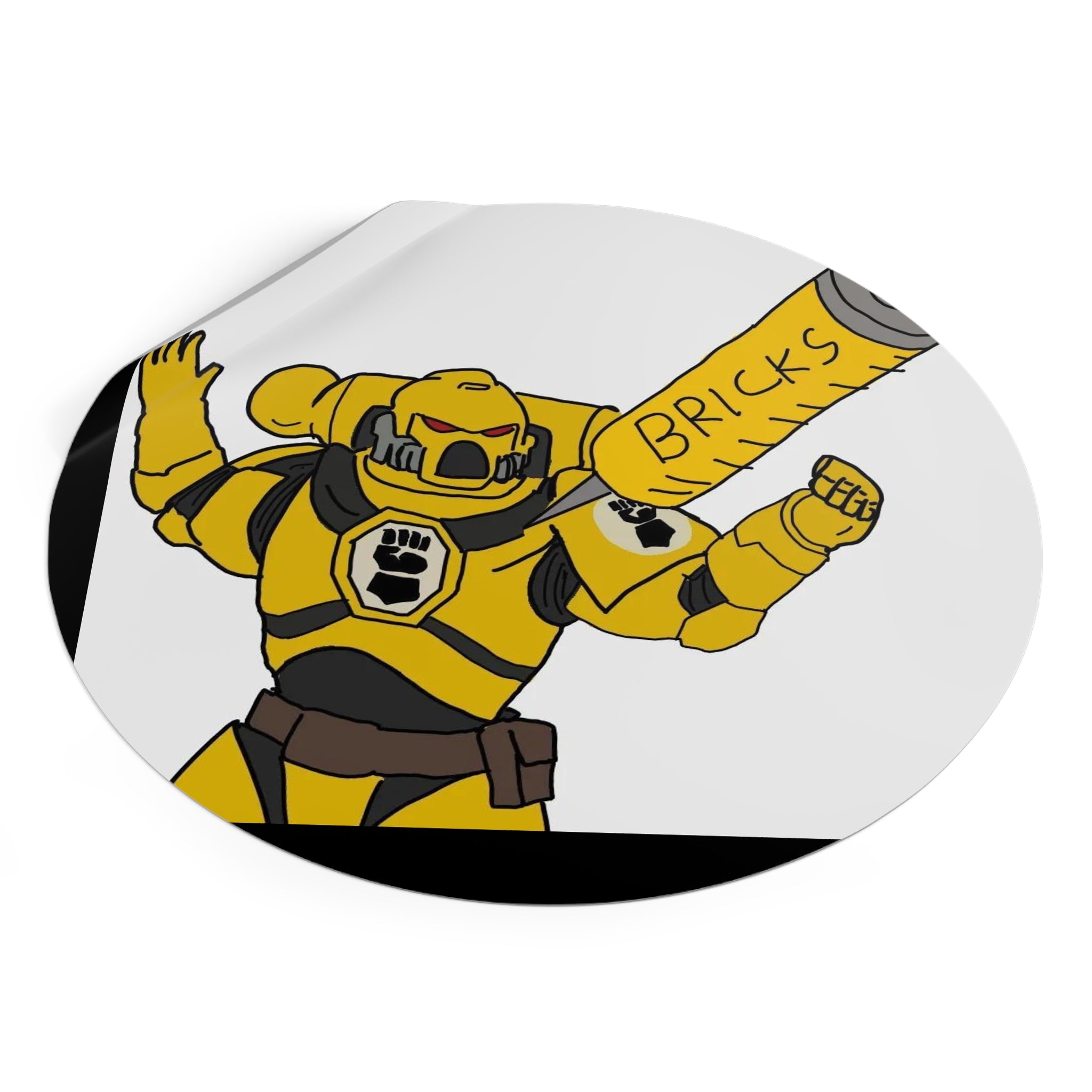 BRICKS MARINE — Vinyl Round Sticker
