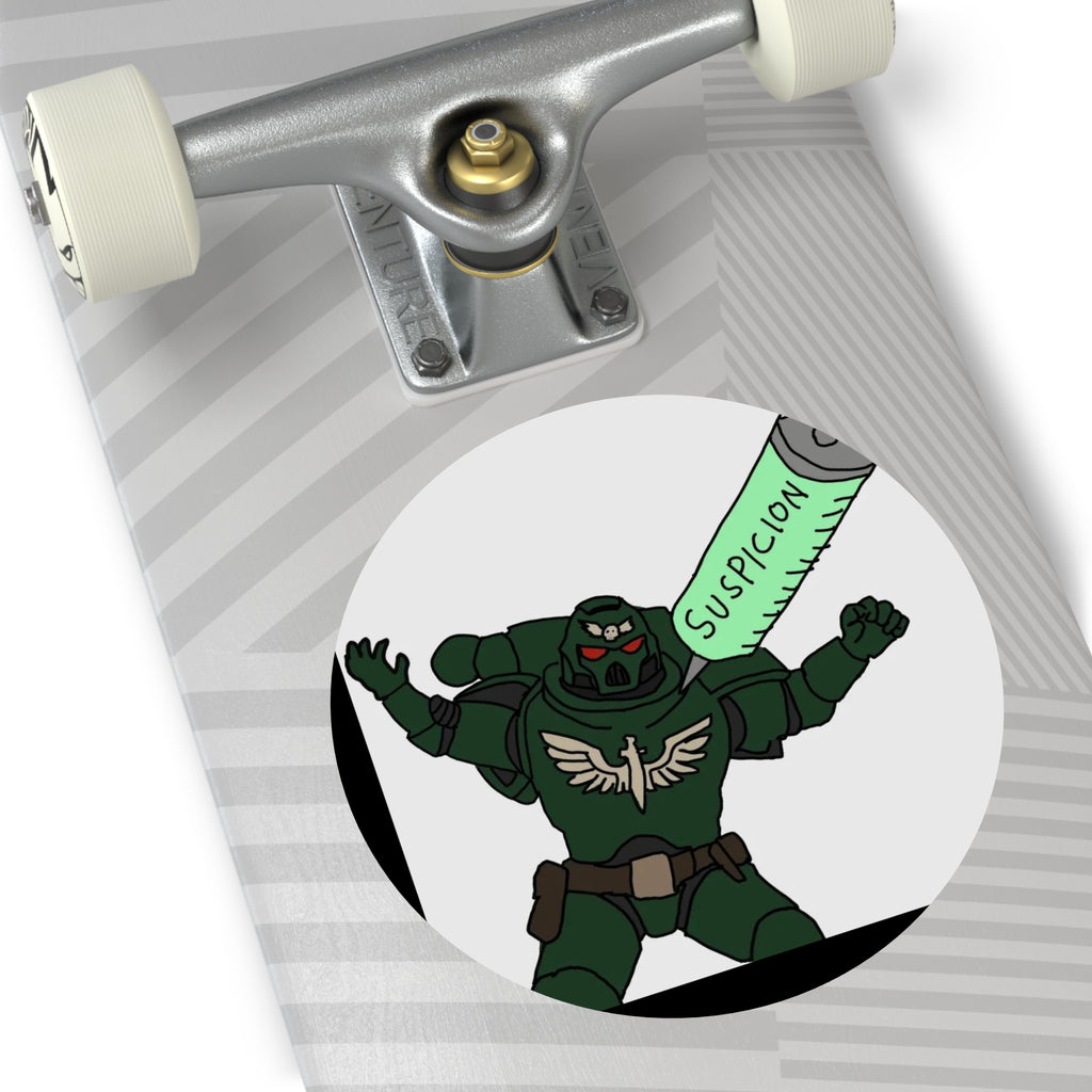 SUSPICION - Round Vinyl Stickers