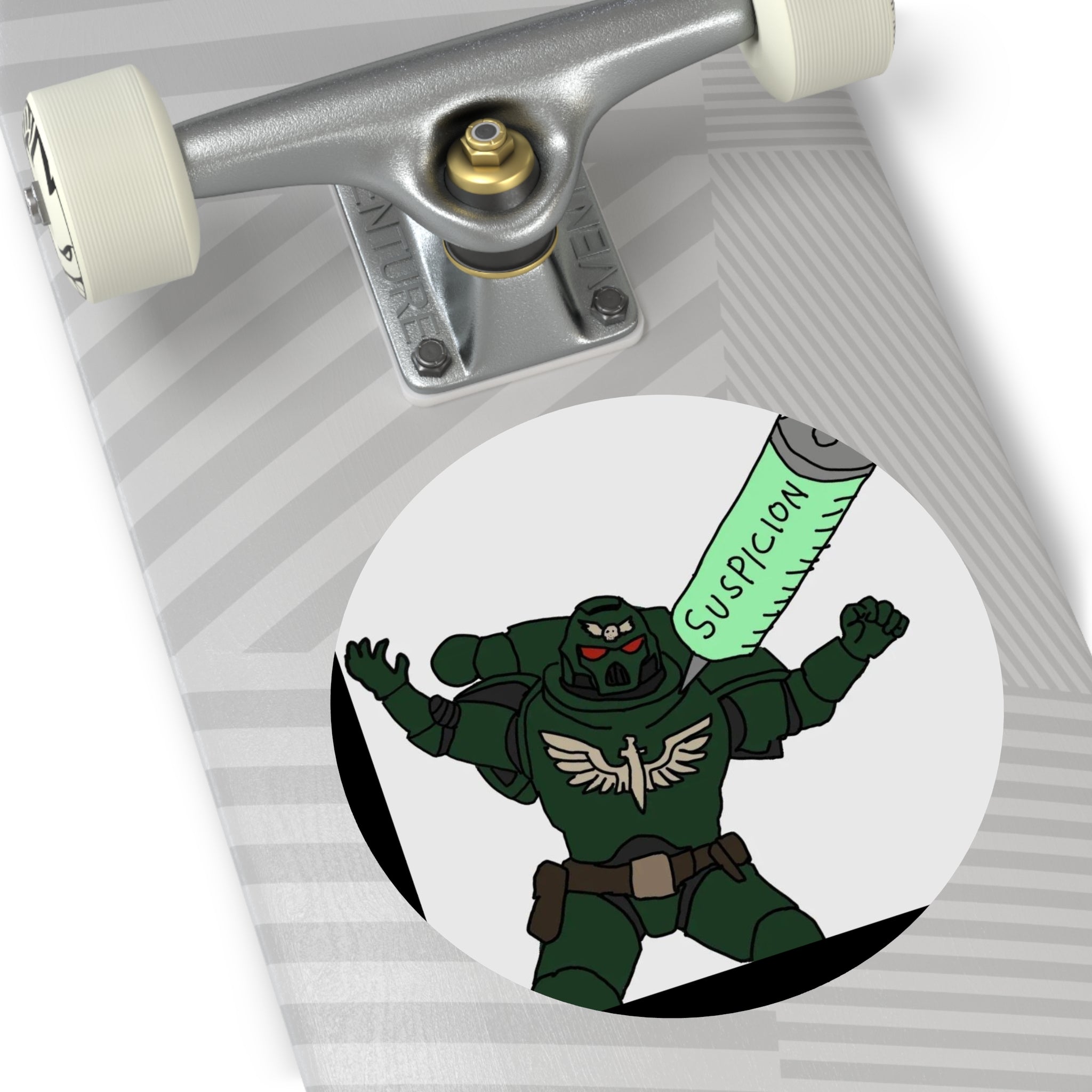 SUSPICION - Round Vinyl Stickers