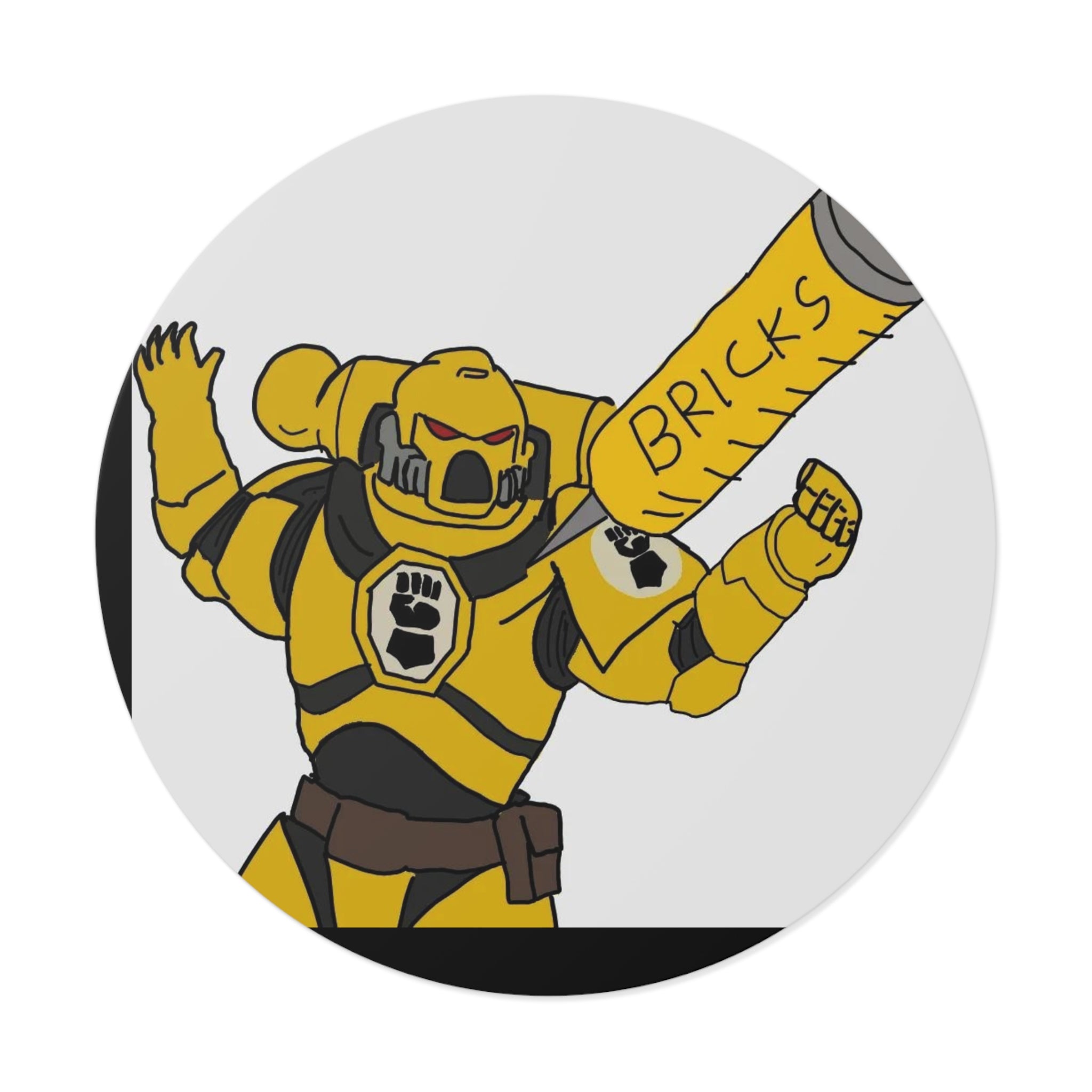 BRICKS MARINE — Vinyl Round Sticker