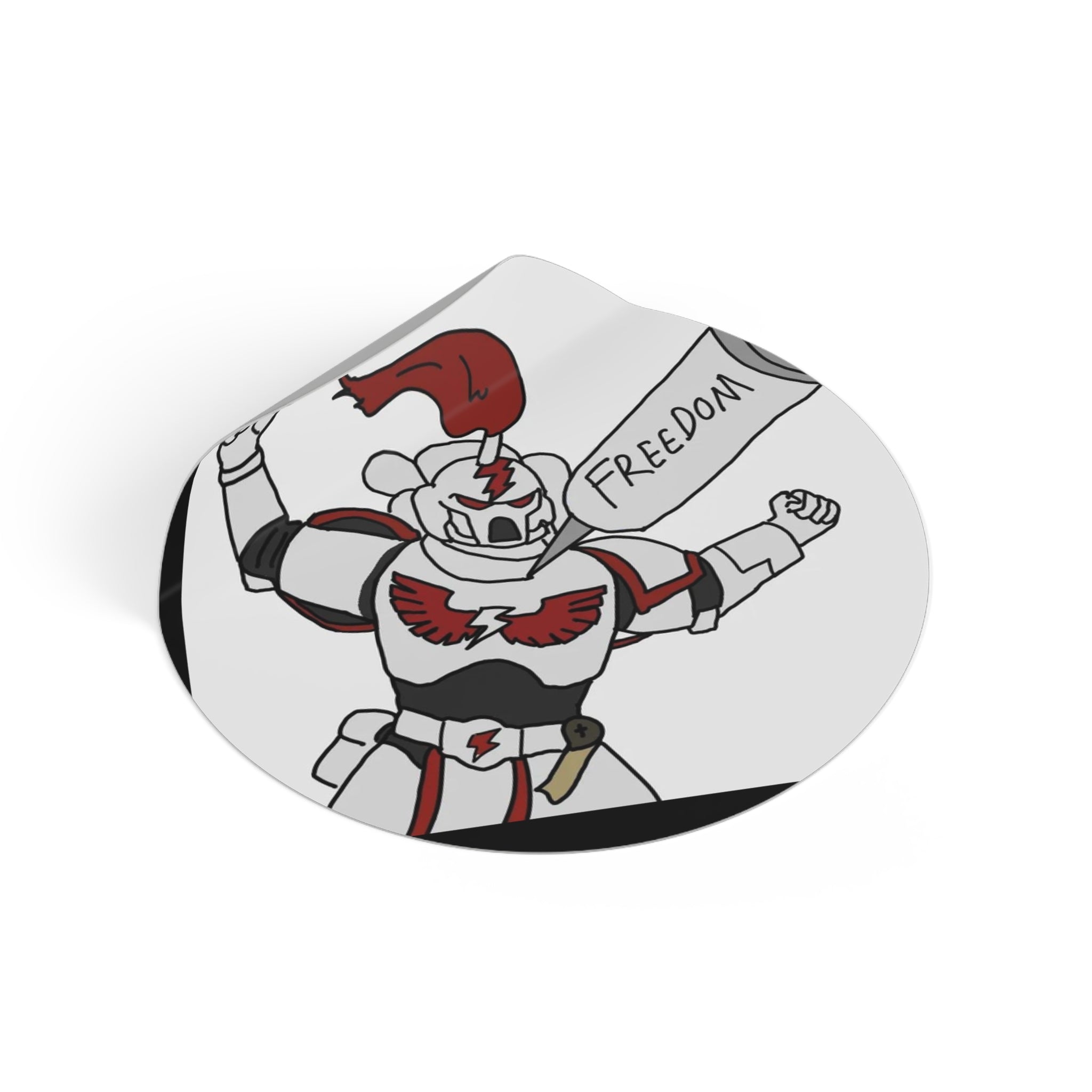 Freedom - Round Vinyl Sticker