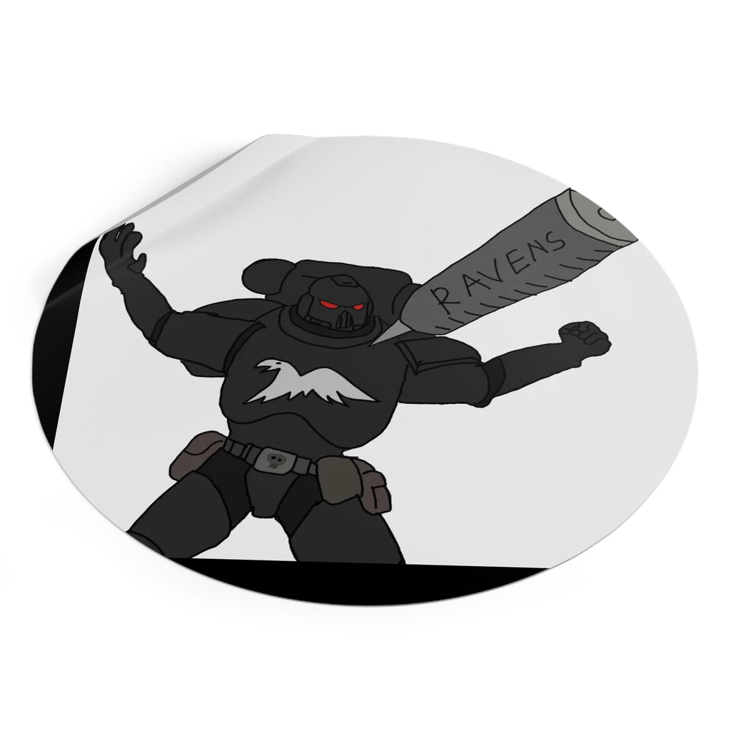 RAVEN'S — Round Vinyl Decal