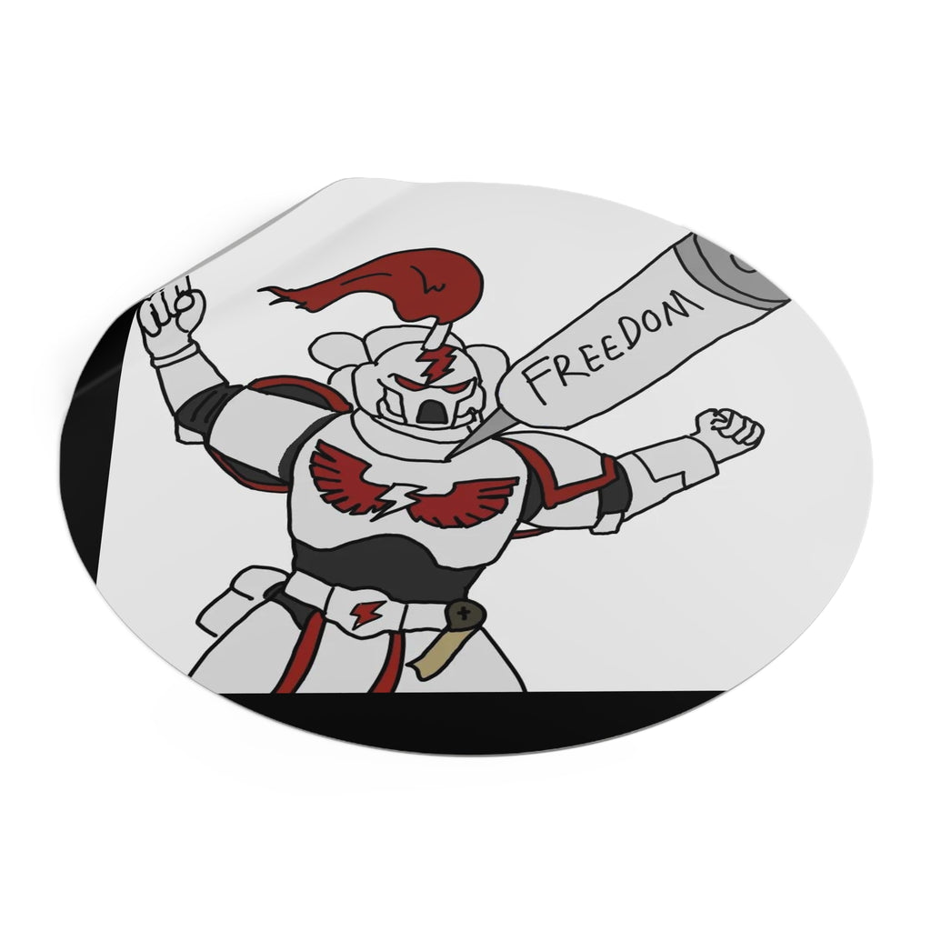 Freedom - Round Vinyl Sticker