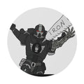 IRON - Round Vinyl Sticker