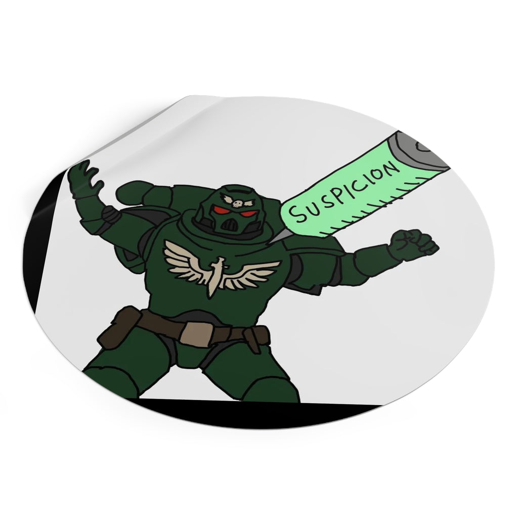 SUSPICION - Round Vinyl Stickers