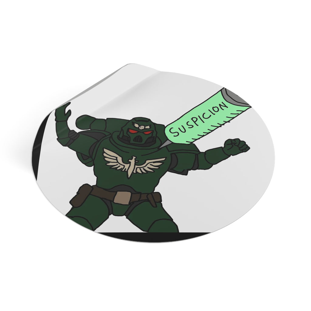 SUSPICION - Round Vinyl Stickers