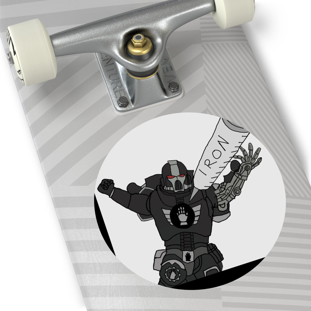 IRON - Round Vinyl Sticker