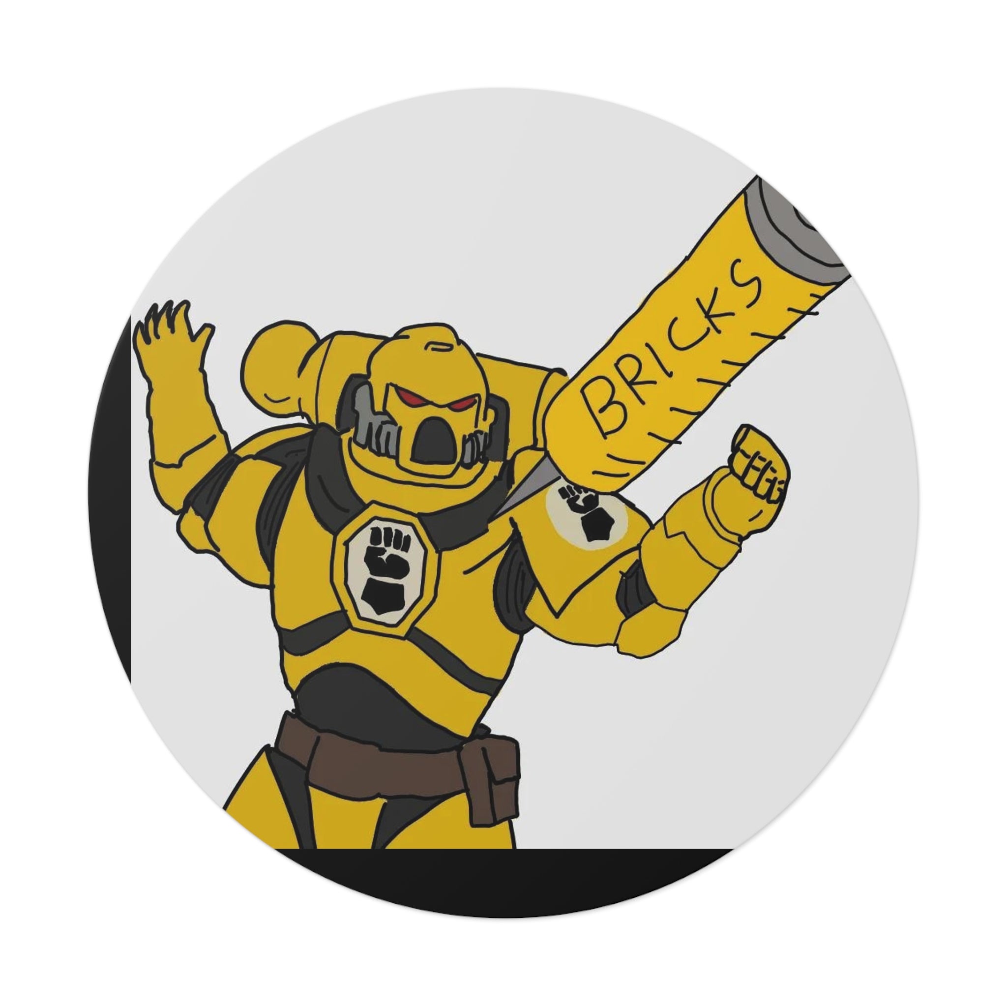 BRICKS MARINE — Vinyl Round Sticker