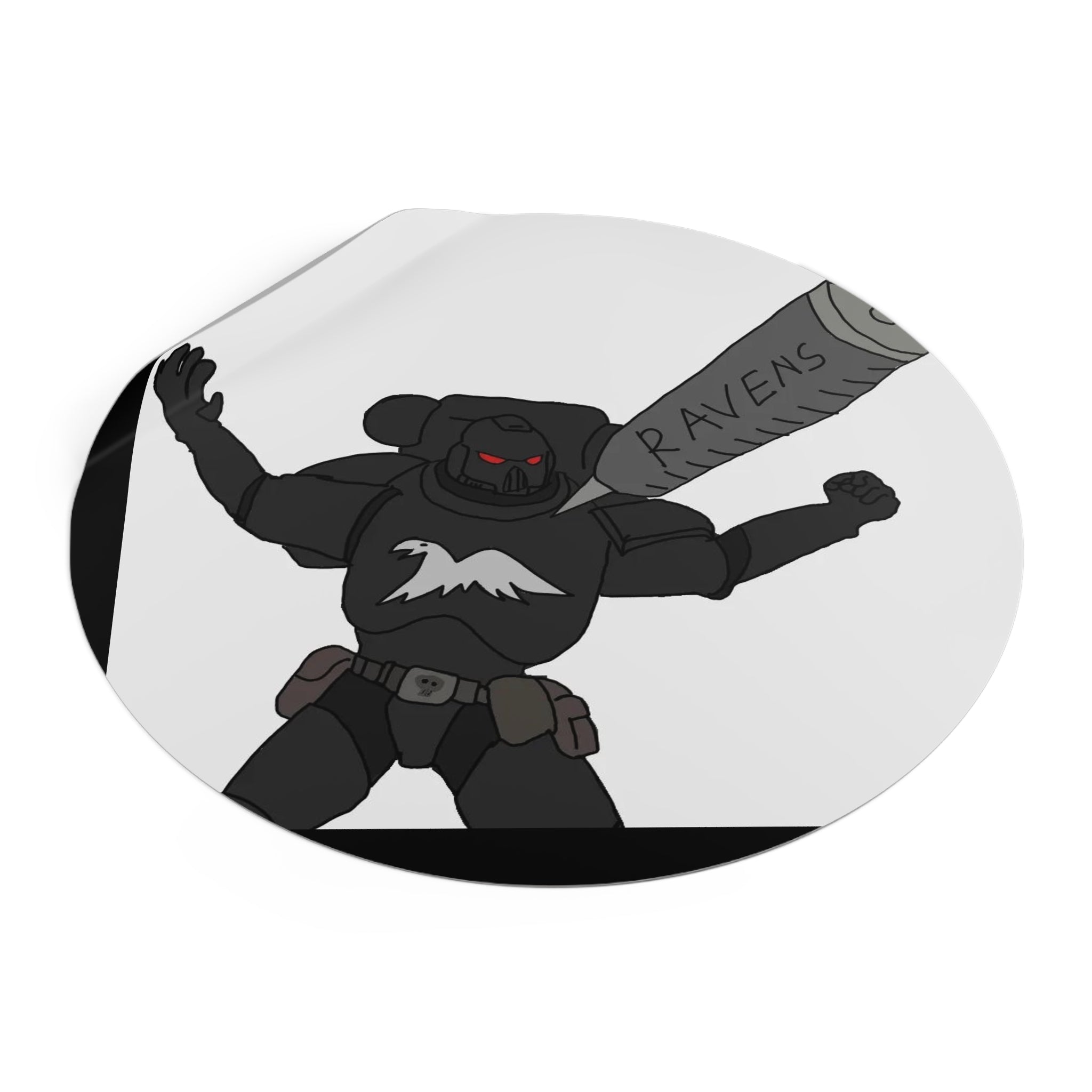 RAVEN'S — Round Vinyl Decal