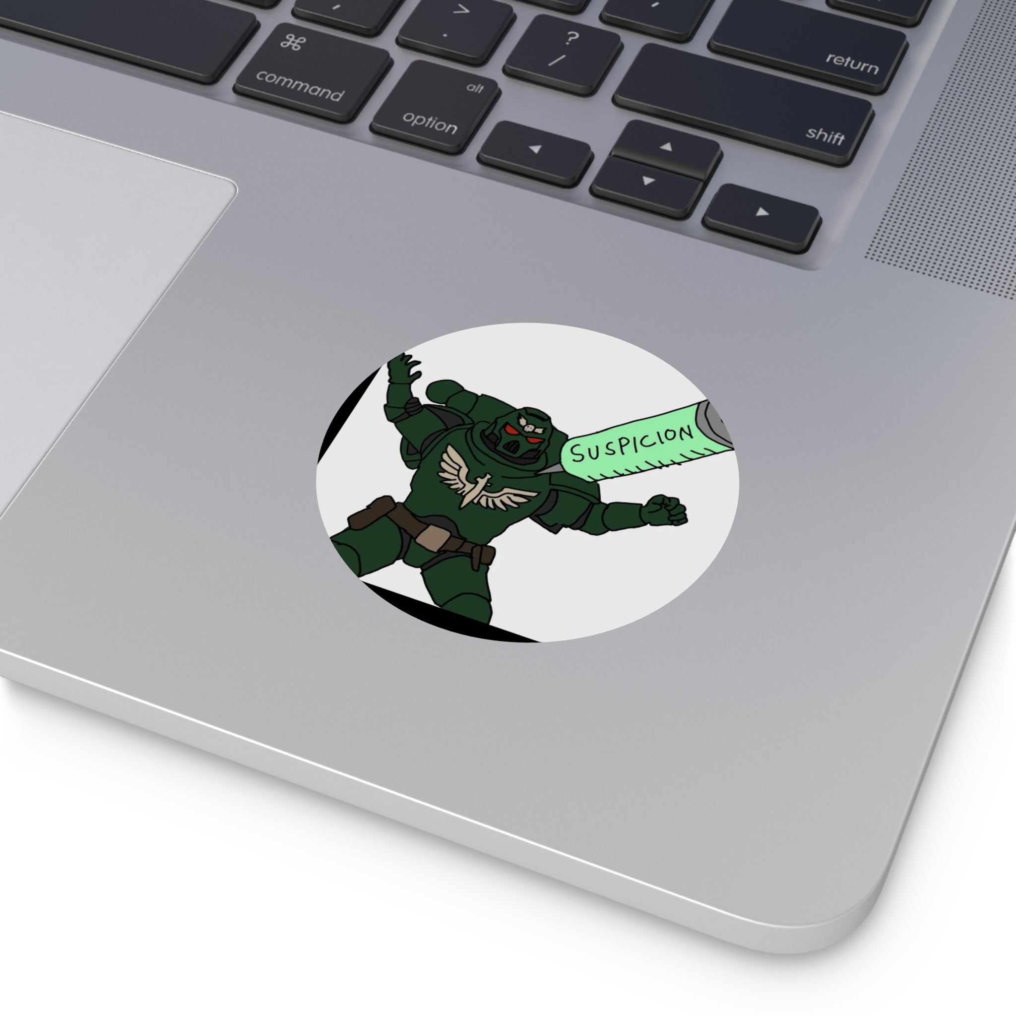 SUSPICION - Round Vinyl Stickers