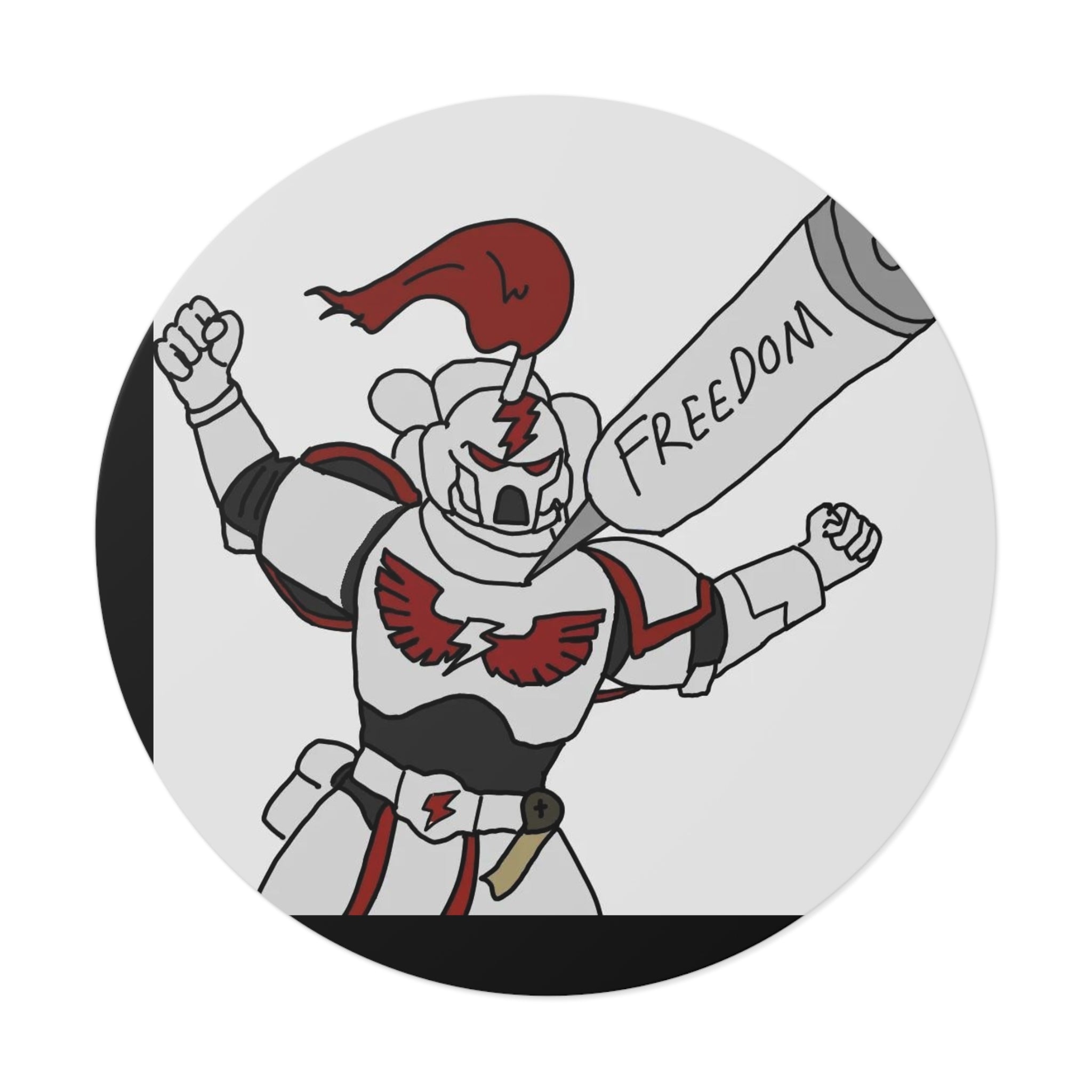 Freedom - Round Vinyl Sticker
