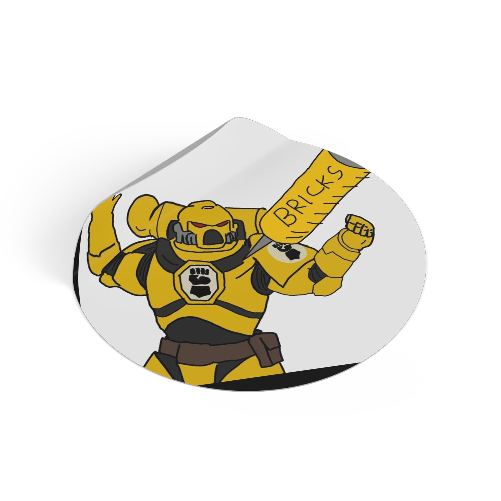 BRICKS MARINE — Vinyl Round Sticker