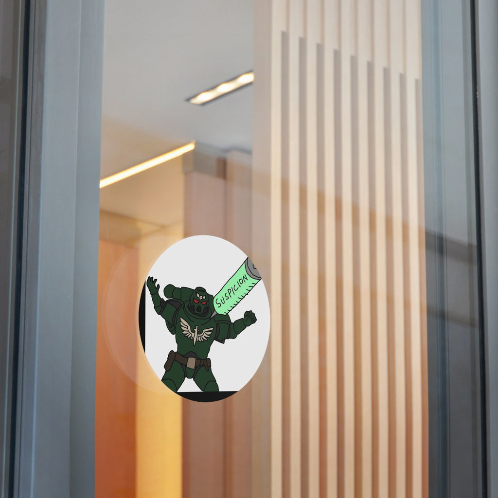SUSPICION - Round Vinyl Stickers