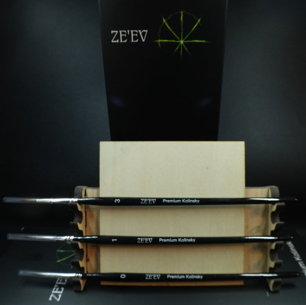 SE'EV Kolinsky Sable Miniature Paint Brush Set (3pcs)