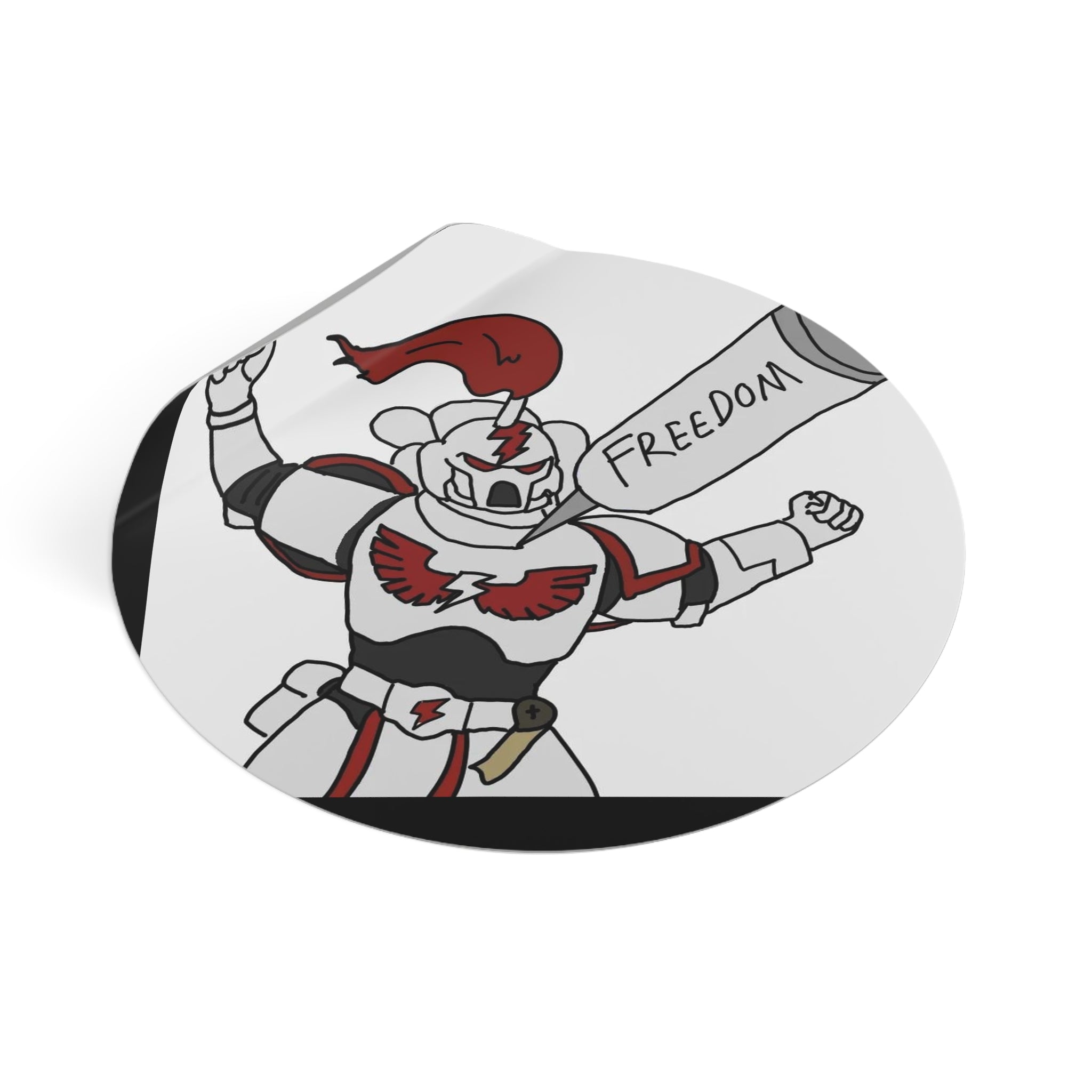 Freedom - Round Vinyl Sticker