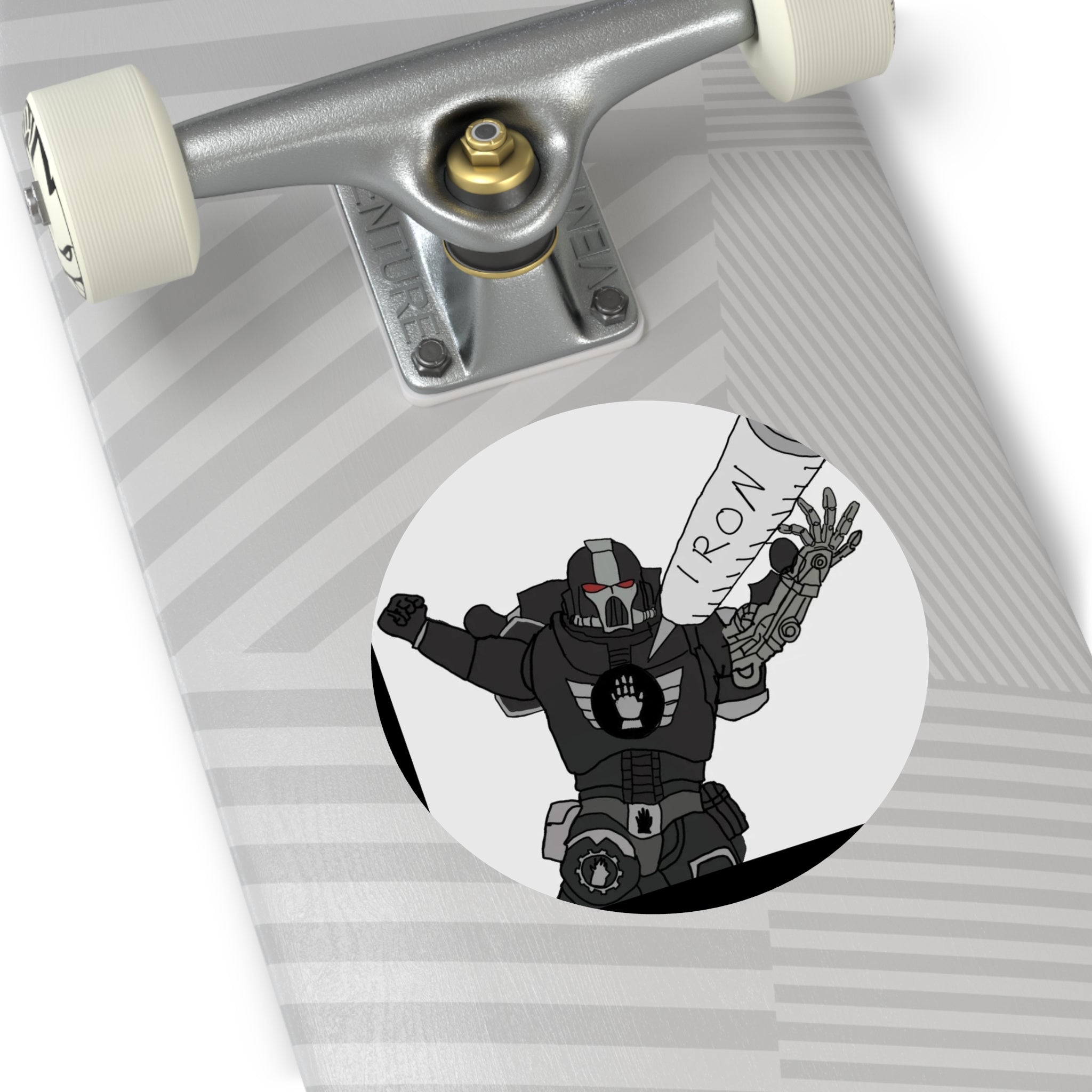 IRON - Round Vinyl Sticker
