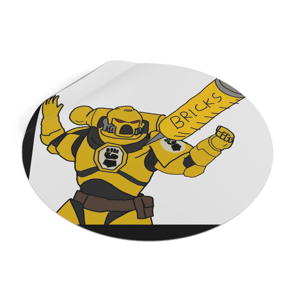 BRICKS MARINE — Vinyl Round Sticker