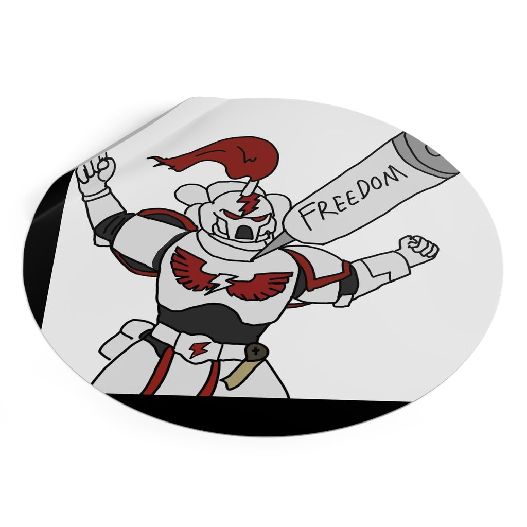 Freedom - Round Vinyl Sticker