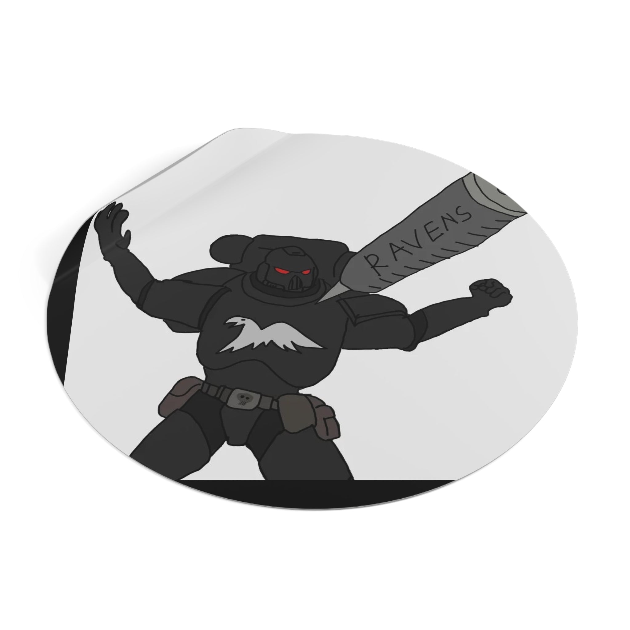 RAVEN'S — Round Vinyl Decal