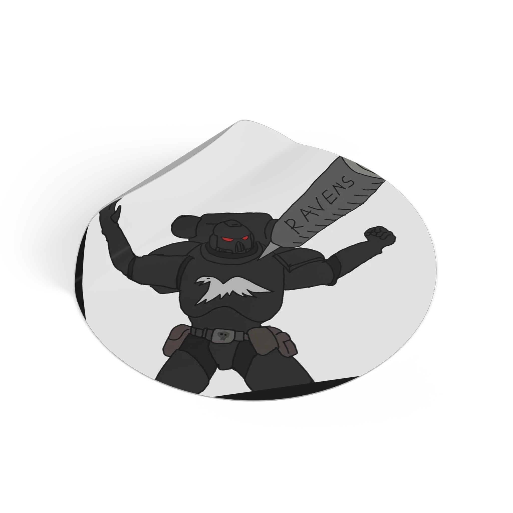 RAVEN'S — Round Vinyl Decal