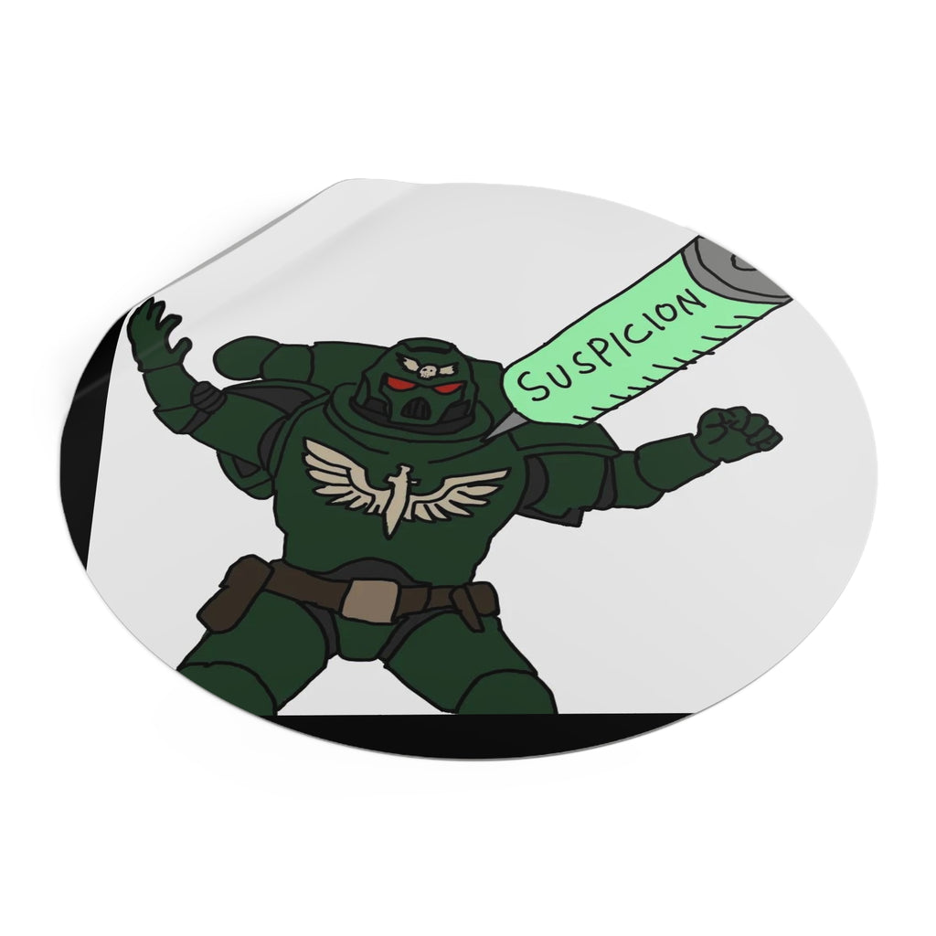 SUSPICION - Round Vinyl Stickers