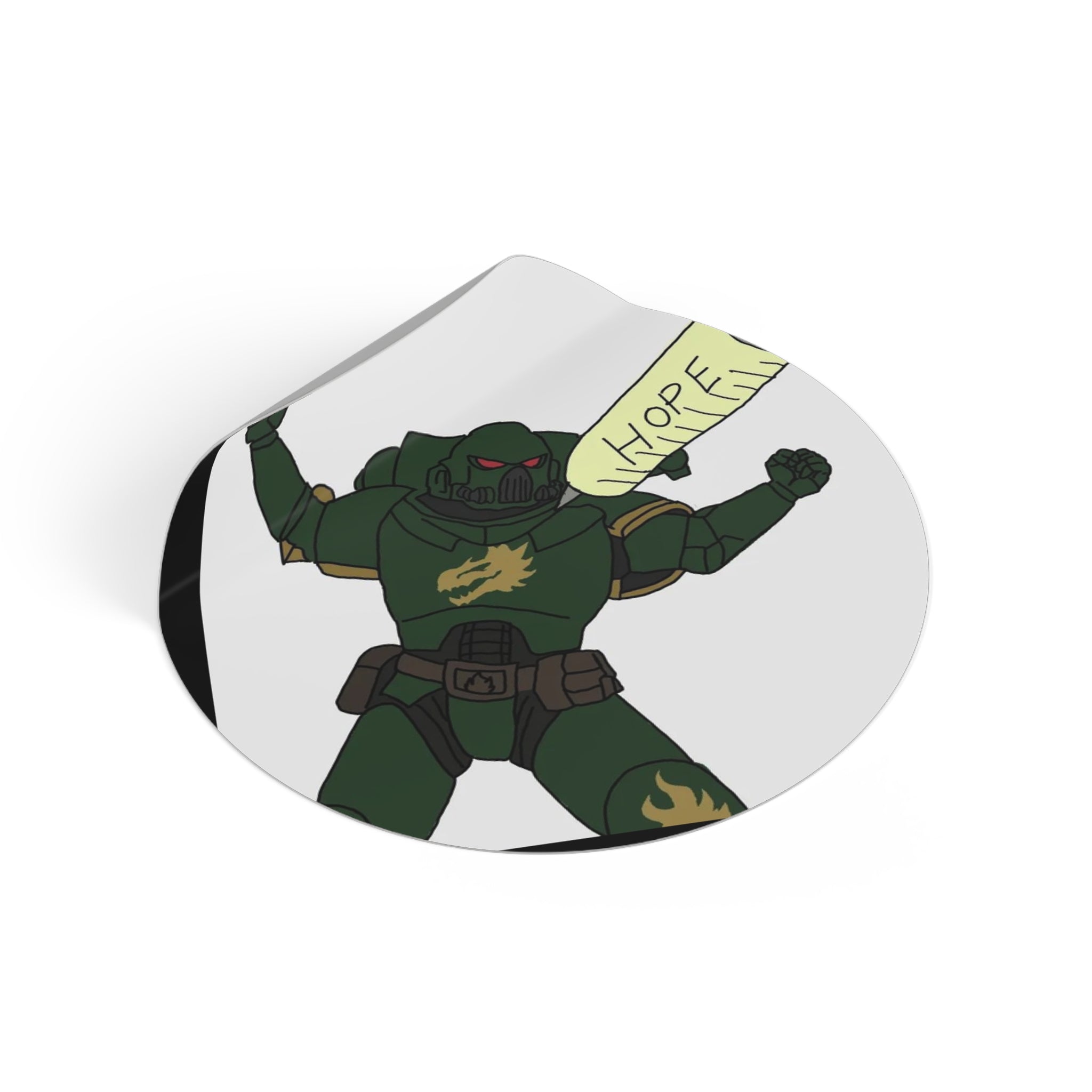 'Hope' Round Vinyl Sticker