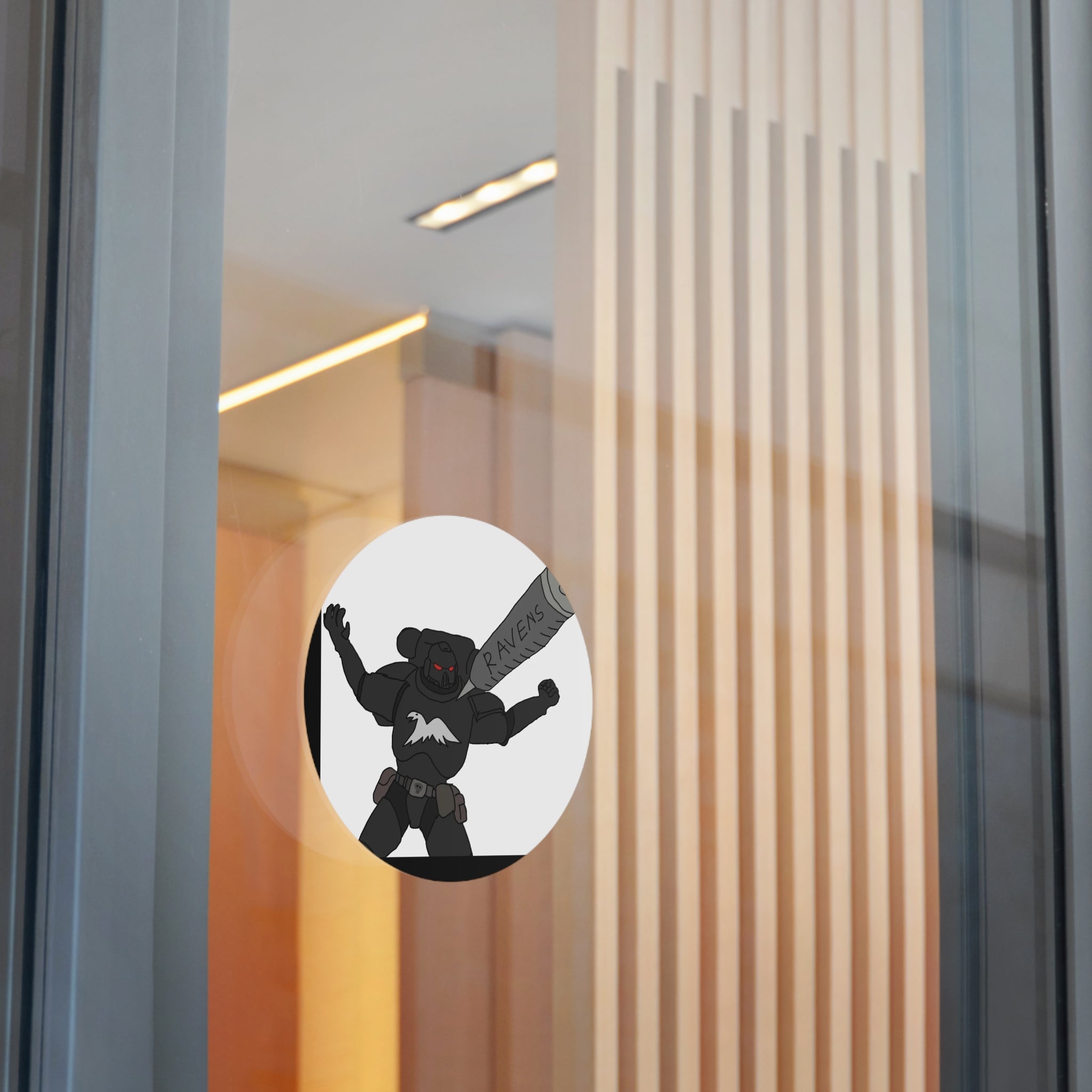 RAVEN'S — Round Vinyl Decal