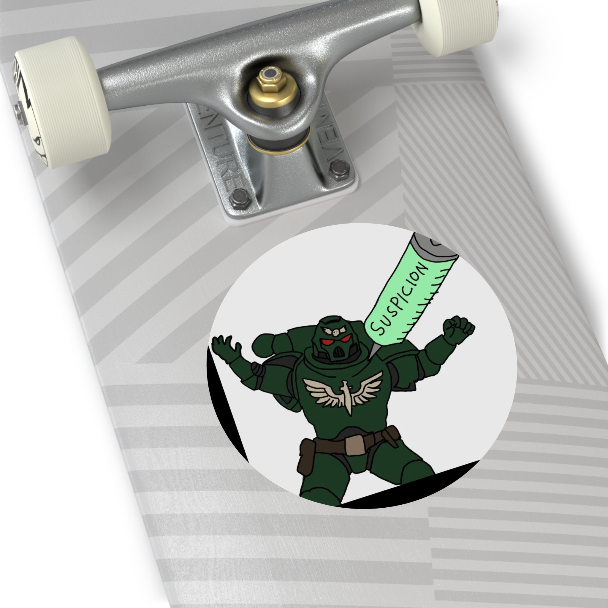 SUSPICION - Round Vinyl Stickers