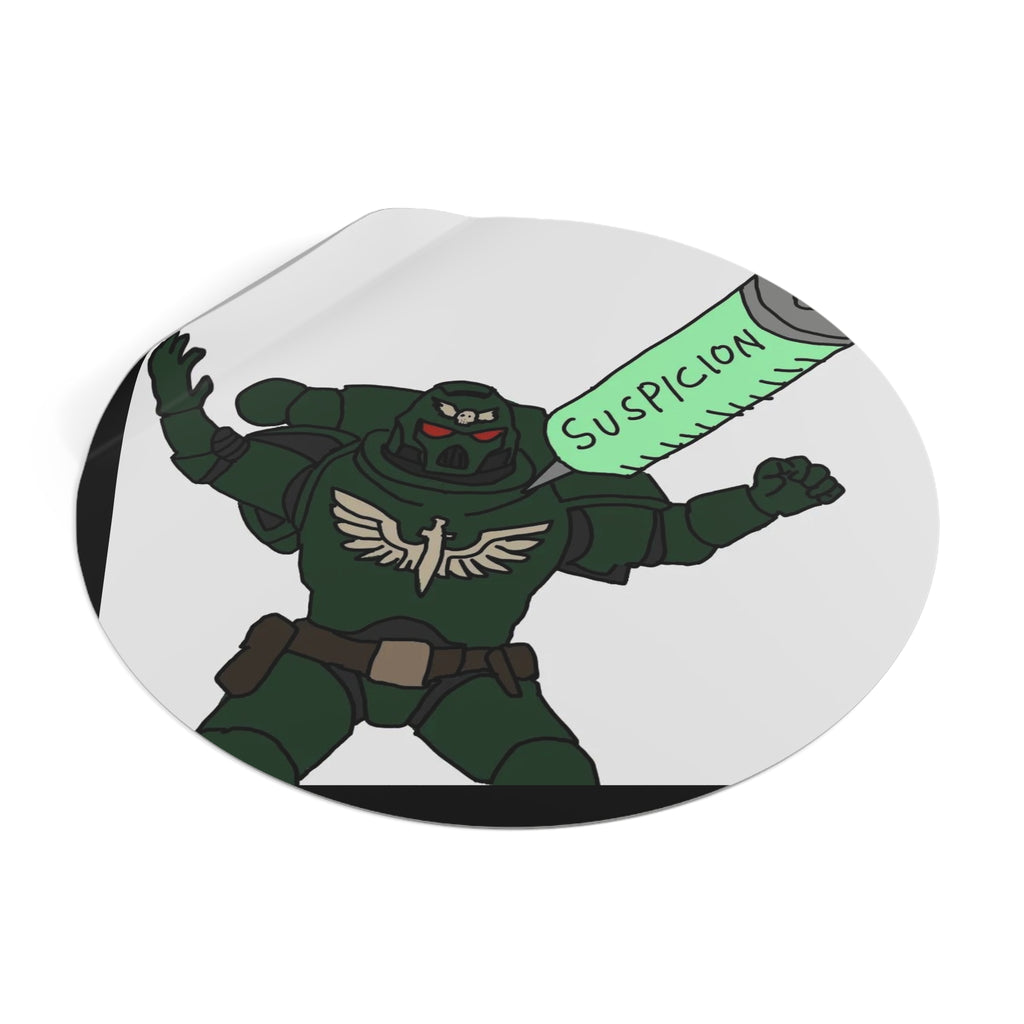SUSPICION - Round Vinyl Stickers
