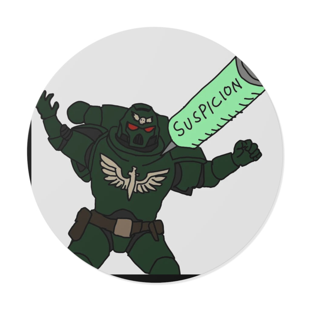 SUSPICION - Round Vinyl Stickers