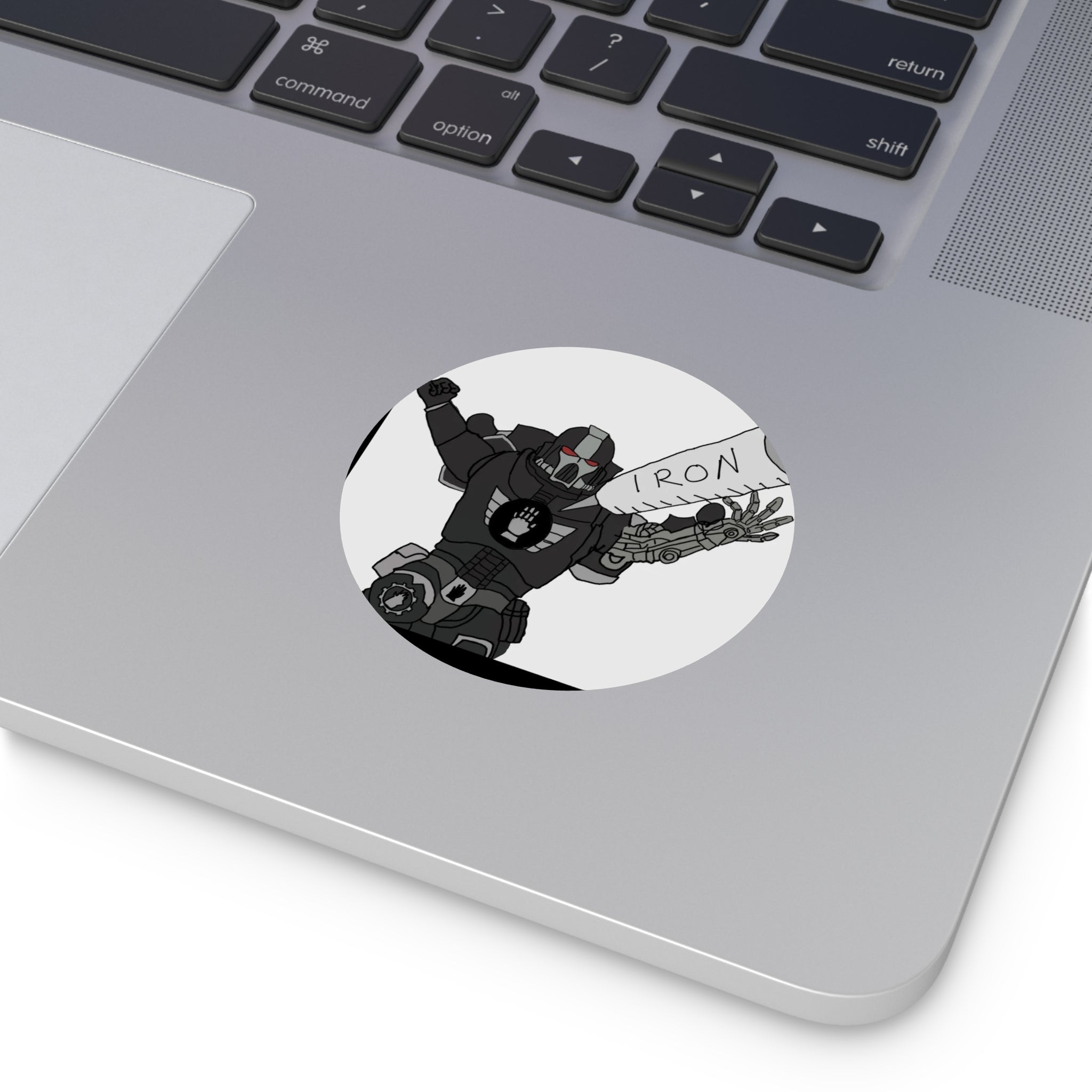IRON - Round Vinyl Sticker