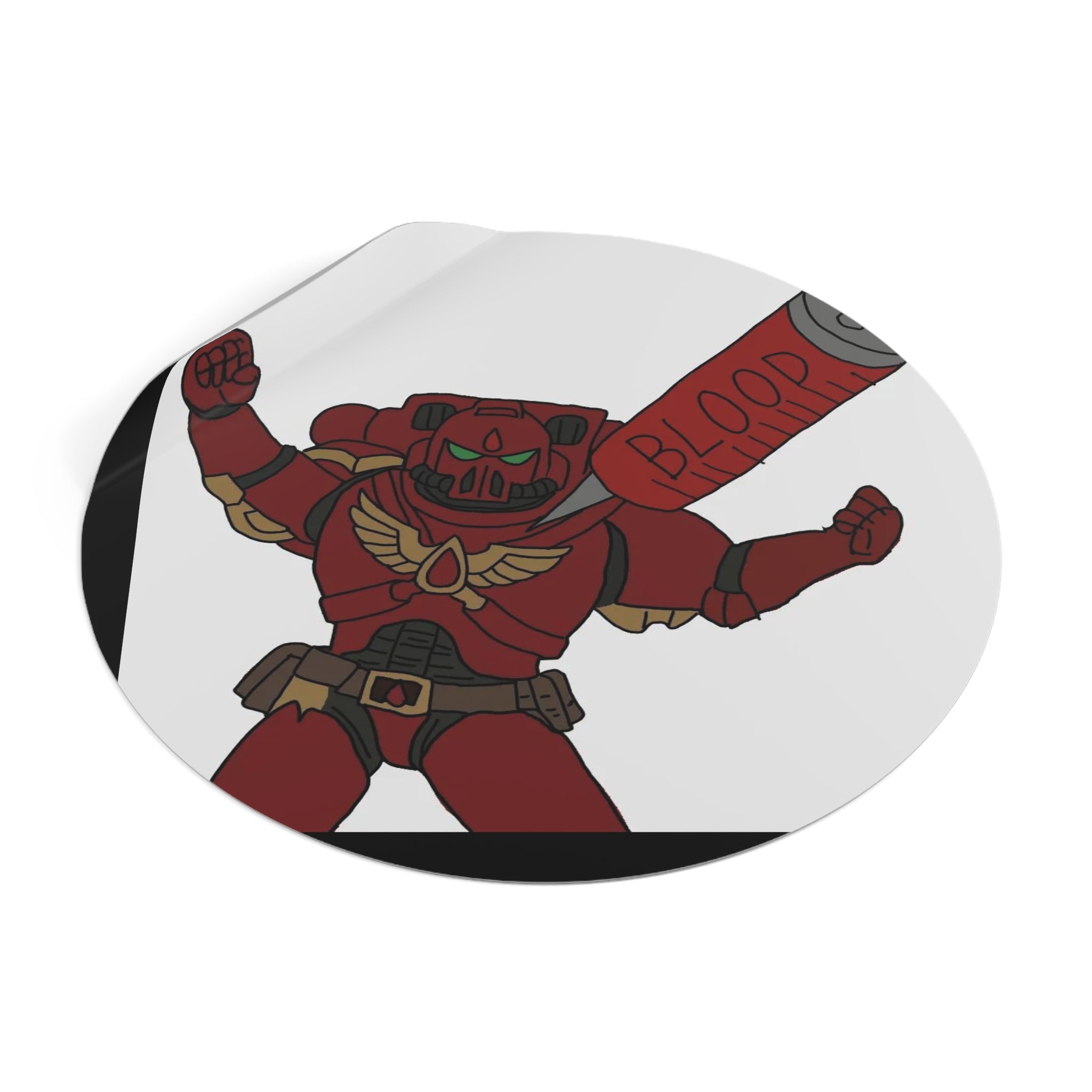 Blood - Round Vinyl Sticker