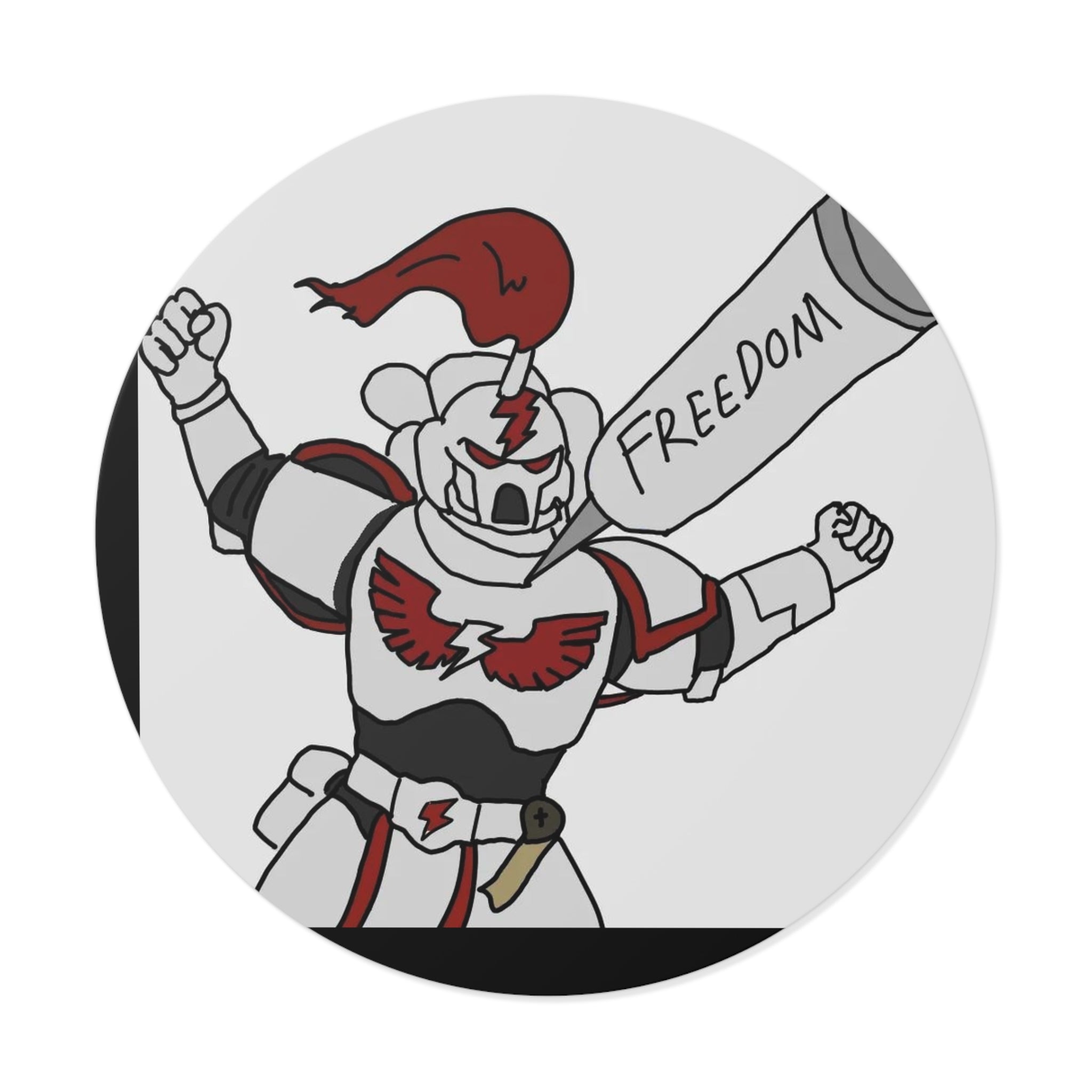 Freedom - Round Vinyl Sticker