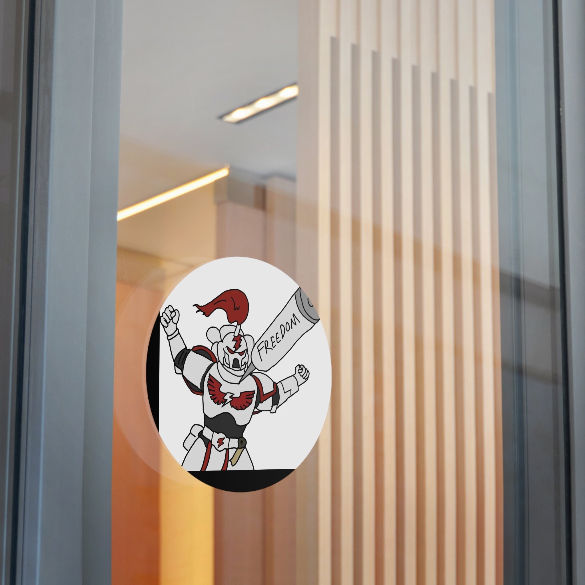 Freedom - Round Vinyl Sticker